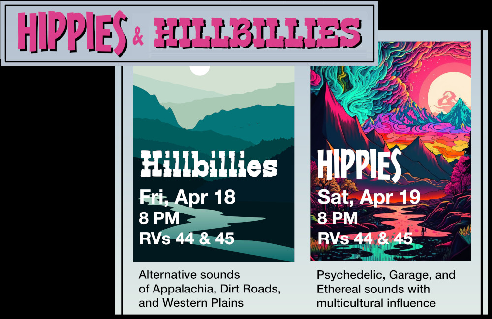 Hippies & Hillbillies Events